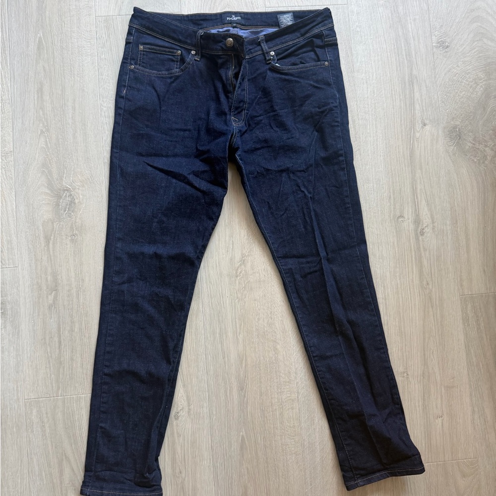 Dark Wash Hackett Jeans - Navy Blue